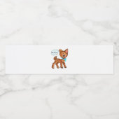 Étiquette Pour Bouteilles D'eau Oh Deer Whimsical Forest Vibe  (Étiquettes simples)