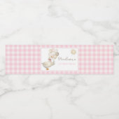 Étiquette Pour Bouteilles D'eau Oie sotte, Ballons, En vichy rétro (Étiquettes simples)