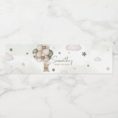 Étiquette Pour Bouteilles D'eau On Peut Attendre Le Boho Vert (Étiquettes simples)