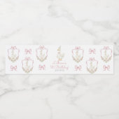 Étiquette Pour Bouteilles D'eau One Silly Goose Pink Birthday (Étiquettes simples)