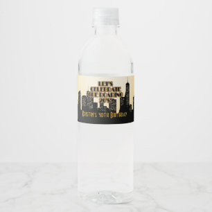 Étiquette Pour Bouteilles D'eau Or fascinant, partie des années 1920