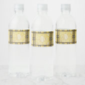 Étiquette Pour Bouteilles D'eau Or sacré tombé (Bouteilles)