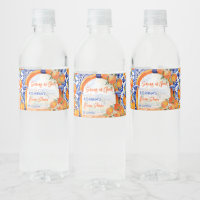 Orange bleu azulejo talavera tuiles douche nuptial