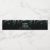 Étiquette Pour Bouteilles D'eau Ordinateur Circuit Board Enfants Robotique Anniver (Étiquettes simples)