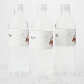 Étiquette Pour Bouteilles D'eau "Oreille de lièvre Brown" mouche liant l'art de la (Bouteilles)