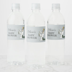 Étiquette Pour Bouteilles D'eau Où les choses sauvages sont Baby showers