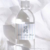 Ours en peluche vintage rayures bleues Shower pour