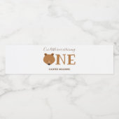 Étiquette Pour Bouteilles D'eau Ours un premier anniversaire (Étiquettes simples)