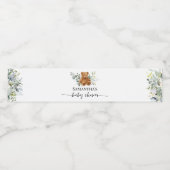 Étiquette Pour Bouteilles D'eau Ours vert Eucalyptus Baby shower bouteille d'eau (Étiquettes simples)