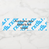 Étiquette Pour Bouteilles D'eau Paire de tongs (Étiquettes simples)