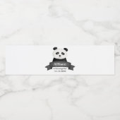 Étiquette Pour Bouteilles D'eau Panda fête d'anniversaire (Étiquettes simples)