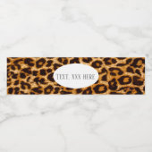 Étiquette Pour Bouteilles D'eau papier, poster de animal, léopard, guépard (Étiquettes simples)