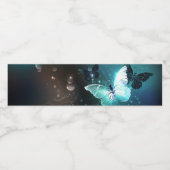 Étiquette Pour Bouteilles D'eau Papillons de nuit (Étiquettes simples)