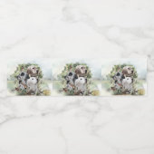 Étiquette Pour Bouteilles D'eau Paramètres anglais (Étiquettes simples)