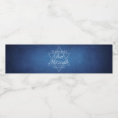 Étiquette Pour Bouteilles D'eau Parti Bat mitzvah moderne Blue Star de David Custo (Étiquettes simples)