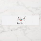 Étiquette Pour Bouteilles D'eau Parti Citrouille éffrayant | Bonne Halloween (Étiquettes simples)