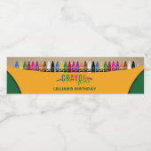 Étiquette Pour Bouteilles D'eau Parti Crayon (Étiquettes simples)