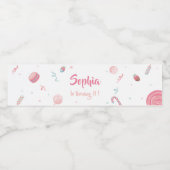 Étiquette Pour Bouteilles D'eau Parti de Candyland (Étiquettes simples)