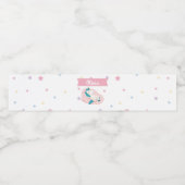 Étiquette Pour Bouteilles D'eau Parti Unicorns (Étiquettes simples)