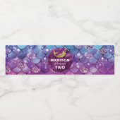 Étiquette Pour Bouteilles D'eau Parties scintillant rose violet d'anniversaire de  (Étiquettes simples)