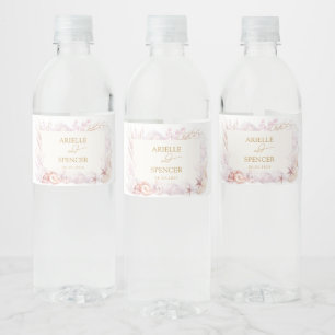 Étiquette Pour Bouteilles D'eau Pastel doux Océan sous la mer Mariage Faveurs