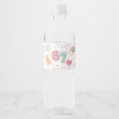 Étiquette Pour Bouteilles D'eau Patch Préparatoire J'avais SIX ans maintenant j'ai (Devant)