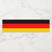 Étiquette Pour Bouteilles D'eau pavillon de l'Allemagne (Étiquettes simples)
