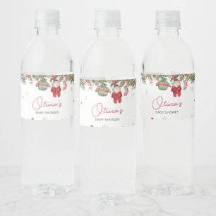 Étiquette Pour Bouteilles D'eau Père Noël Baby shower de vêtements de Noël pour bé