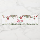 Étiquette Pour Bouteilles D'eau Père Noël Vêtements pour bébés Baby shower de Noël (Étiquettes simples)