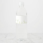 Étiquette Pour Bouteilles D'eau Personalized Girl Baseball Birthday (Dos)