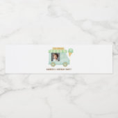 Étiquette Pour Bouteilles D'eau Personalized Ice Cream Truck Birthday (Étiquettes simples)