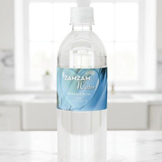 Étiquette Pour Bouteilles D'eau Personalized Zamzam Water Bottle Label Islamic Eve