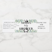 Étiquette Pour Bouteilles D'eau Personnaliser l'aquarelle Feuille verte (Étiquettes simples)