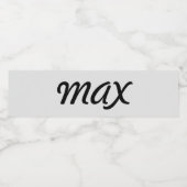 Étiquette Pour Bouteilles D'eau personnalisierte (Étiquettes simples)