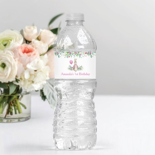 Étiquette Pour Bouteilles D'eau Peter Rabbit Anniversaire