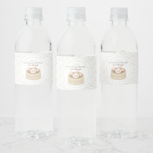 Étiquette Pour Bouteilles D'eau Petit Baby shower blanc à jeter (Bouteilles)