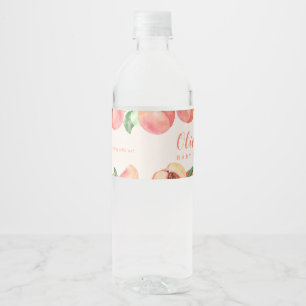 Étiquette Pour Bouteilles D'eau Petit Baby shower de Pêche Doux Favoriser la boute