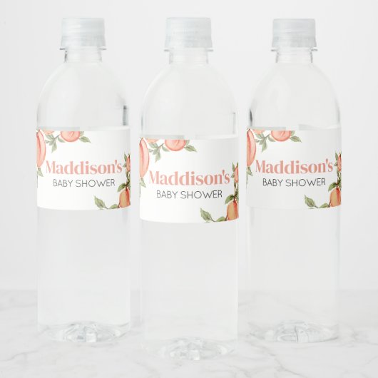 Étiquette Pour Bouteilles D'eau Petit Baby shower doux (Bouteilles)