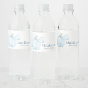 Étiquette Pour Bouteilles D'eau Petit Baby shower minimaliste petit Citrouille