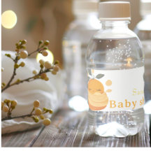 Petit Baby shower orange bébé mignon