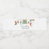 Étiquette Pour Bouteilles D'eau Petit Baby shower pêcheur (Étiquettes simples)