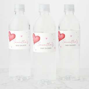 Étiquette Pour Bouteilles D'eau Petit Baby shower Red Valentine
