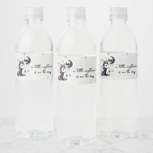 Étiquette Pour Bouteilles D'eau Petit Baby shower Unicorn (Bouteilles)