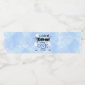 Étiquette Pour Bouteilles D'eau Petit Boo ! Cute Boy Halloween Éffrayant 1er anniv (Étiquettes simples)