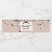Étiquette Pour Bouteilles D'eau Petit Boo Halloween Baby shower gothique (Étiquettes simples)