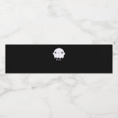 Étiquette Pour Bouteilles D'eau Petit Boo mou Halloween (Étiquettes simples)