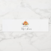 Étiquette Pour Bouteilles D'eau Petit citrouille en route (Étiquettes simples)