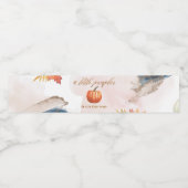 Étiquette Pour Bouteilles D'eau Petit Citrouille En Route Baby shower (Étiquettes simples)