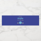 Étiquette Pour Bouteilles D'eau Petit Flocon Sur Le Chemin (Étiquettes simples)