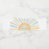 Étiquette Pour Bouteilles D'eau Petit rayon de soleil (Étiquettes simples)